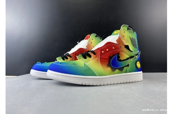 "J OG MULTI-COLOR HIGH BALVIN’S 1 DC1786-125 J DC1786-125 AIR JORDAN BALVIN" 0217